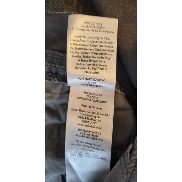 Eddie Bauer Women’s Size 8T Slightly Curvy Straight Leg Stretch Olive Gray - Picture 13 of 15